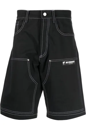 MISBHV Gerade Shorts mit Kontrastnähten