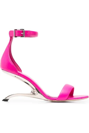 Alexander McQueen Arc Sandalen aus Leder 80mm