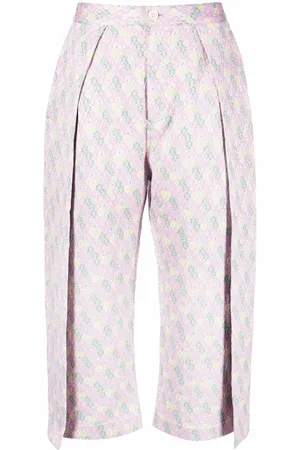 HENRIK VIBSKOV Jacquard-Hose mit Blumenmuster