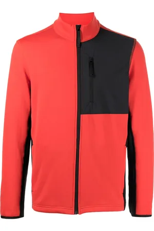 Aztech Fleecejacke mit Kontrasteinsätzen