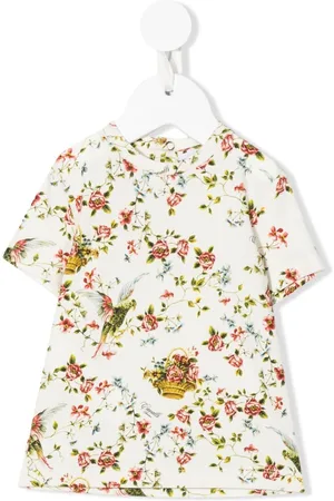 Roberto Cavalli T-Shirt mit Blumen-Print