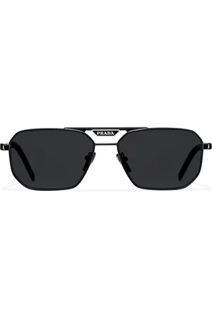 Prada Symbole Sonnenbrille mit geometrischem Gestell