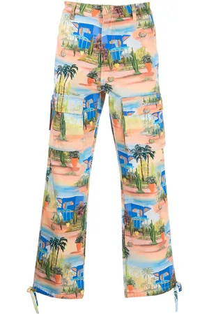 Les Benjamins Utility-Hose mit grafischem Print