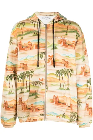 Les Benjamins Kapuzenjacke mit grafischem Print