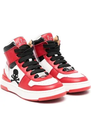 Philipp Plein High-Top-Sneakers mit Totenkopf