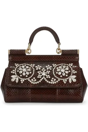 Dolce & Gabbana Kleine Sicily Handtasche mit Strassverzierung