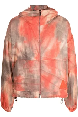 Emporio Armani Kapuzenjacke mit Batikmuster