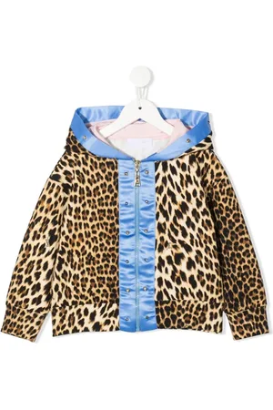 Roberto Cavalli Kapuzenjacke mit Leoparden-Print
