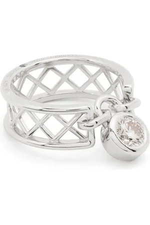 COURBET 18kt Weißgoldring mit Diamanten