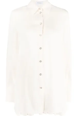 Salvatore Ferragamo Langarmshirt mit Falten