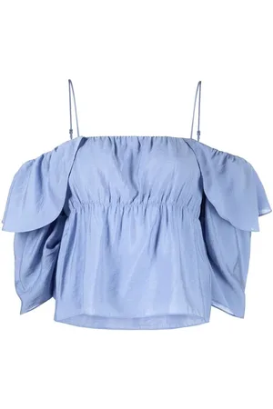 Vince Schulterfreie Bluse mit Volants