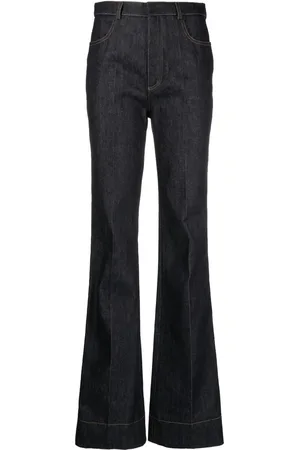 Saint Laurent Hoch sitzende Schlagjeans