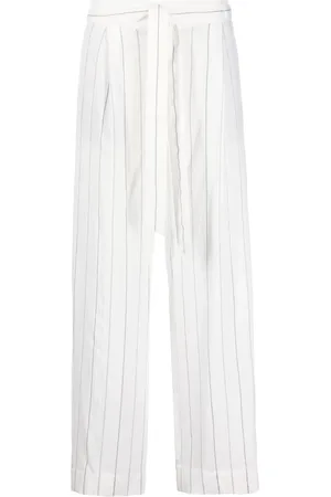 Vince Gestreifte Straight-Leg-Hose