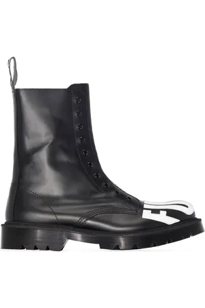 VTMNTS Military-Stiefel mit Slogan-Print