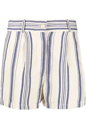 Aspesi Gestreifte High-Waist-Shorts