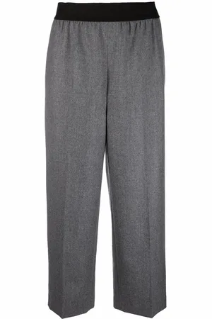Stella McCartney Cropped-Hose aus Flannel