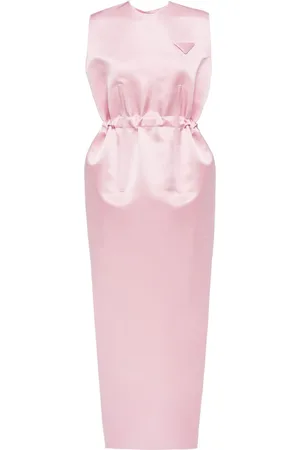 Prada Gerafftes Satinkleid