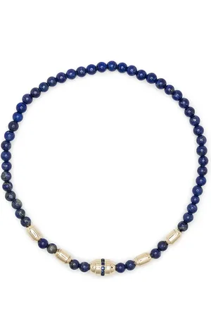 LUIS MORAIS Perlenarmband mit Saphiren