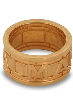 Balmain Gehämmerter Ring mit Logo