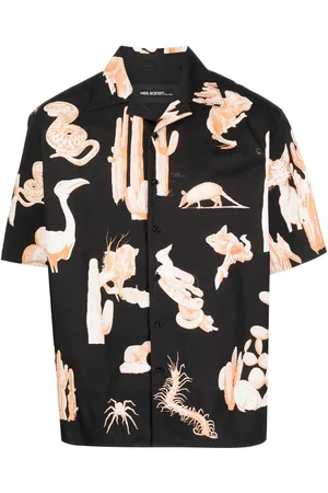 Neil Barrett Hemd mit grafischem Print
