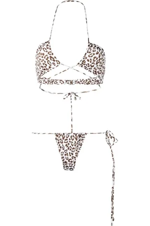 Manokhi Bikini mit Leoparden-Print