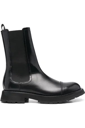Alexander McQueen Chelsea-Boots mit Glanzoptik