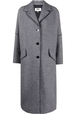 Maison Margiela Einreihiger Tweed-Mantel