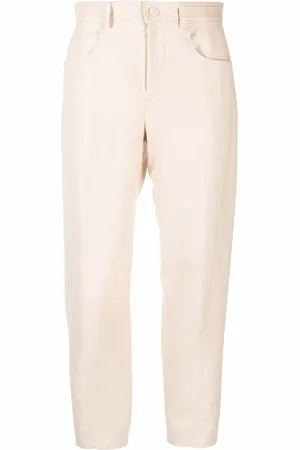 Stella McCartney Gerade Hose in Lederoptik