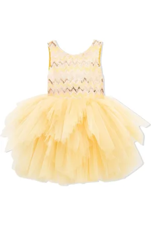 Tulleen Midikleid aus Tüll mit Pailletten