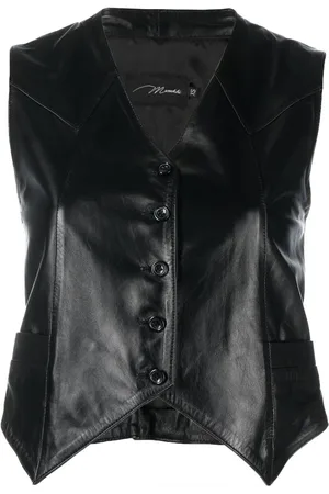 Manokhi Harlow Cropped-Lederweste