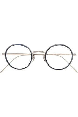 Oliver Peoples Brille mit getönten Clip-On-Gläsern