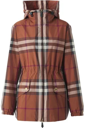 Burberry Leichter Parka mit Karomuster