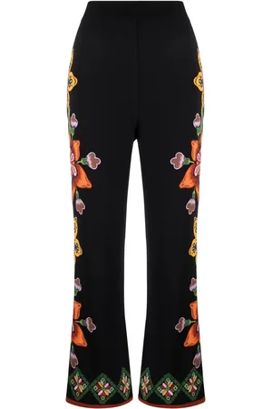 La DoubleJ Gerade Hose mit Print