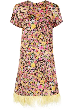 La DoubleJ Minikleid mit Federn