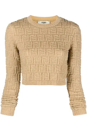 Fendi Pullover im Metallic-Look