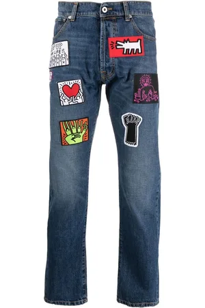 Honey Fucking Dijon X Keith Haring Straight-Leg-Jeans