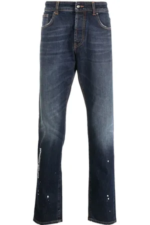 costume national contemporary Slim-Fit-Jeans mit Logo-Print