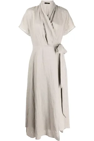 Voz Butterfly Leinenkleid