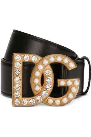 Dolce & Gabbana Gürtel aus Leder mit DG-Logo