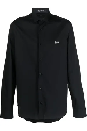 Philipp Plein Hemd mit Logo-Schild