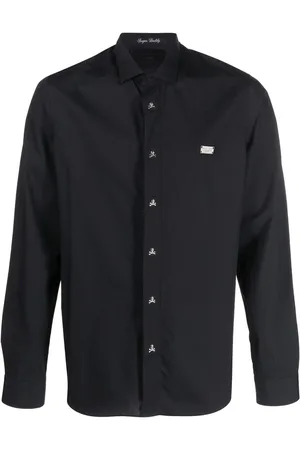 Philipp Plein Hemd mit Logo-Schild