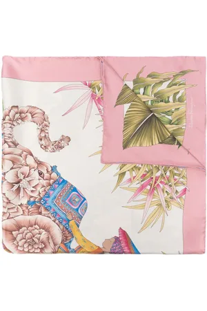 Salvatore Ferragamo Schal mit Löwen-Print