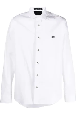 Philipp Plein Hemd mit Logo-Schild