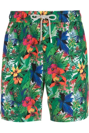 AMIR SLAMA Badeshorts mit Blumen-Print