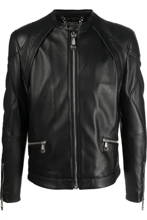 Philipp Plein Bikerjacke mit Reißverschluss