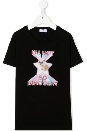 Chiara Ferragni T-Shirt mit Glitter-Slogan