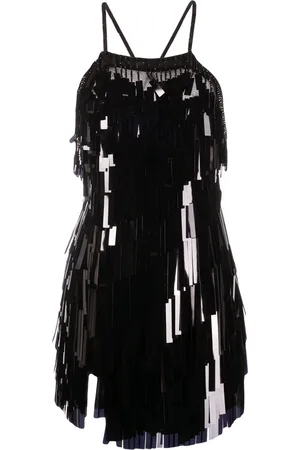 The Attico Schmales Kleid mit Pailletten