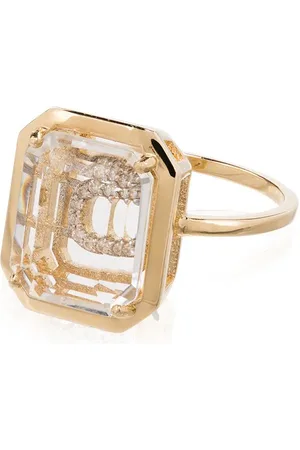 Mateo 14kt Gelbgoldring mit Diamanten