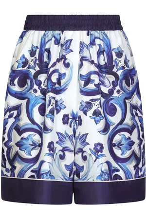 Dolce & Gabbana Pyjama-Shorts mit Majolica-Print