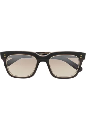 GARRETT LEIGHT Eckige Brille mit metallischen Rändern